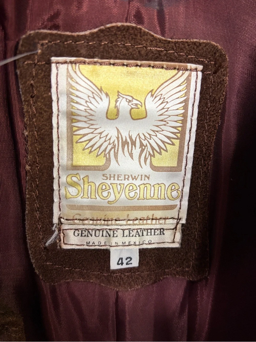 Vintage Sherwin Sheyenne Genuine Leather Western Jacket